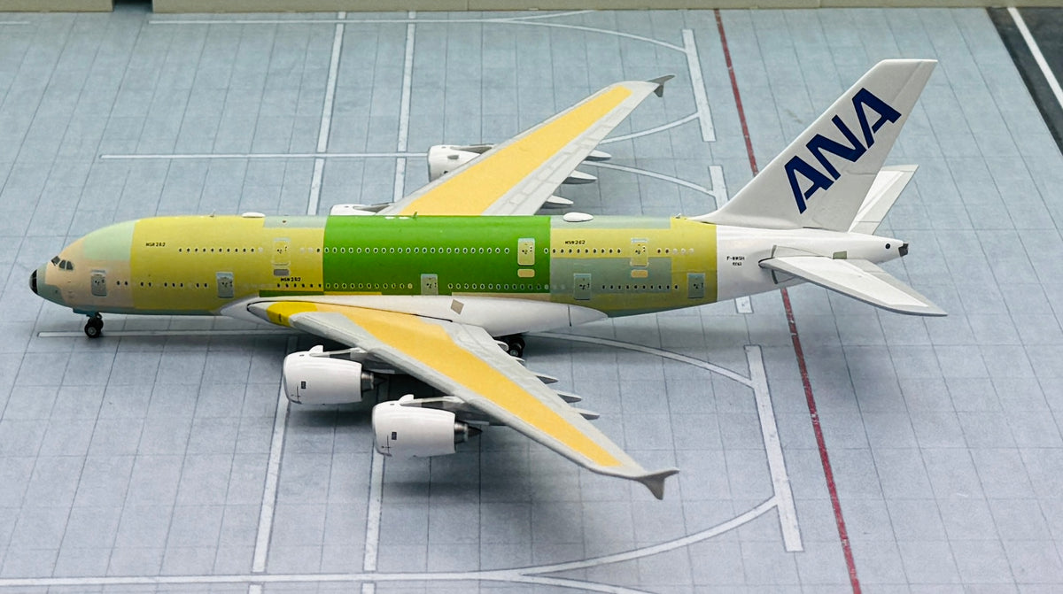 JC Wings 1/400 ANA All Nippon Airways Airbus A380 Bare Metal F-WWSH