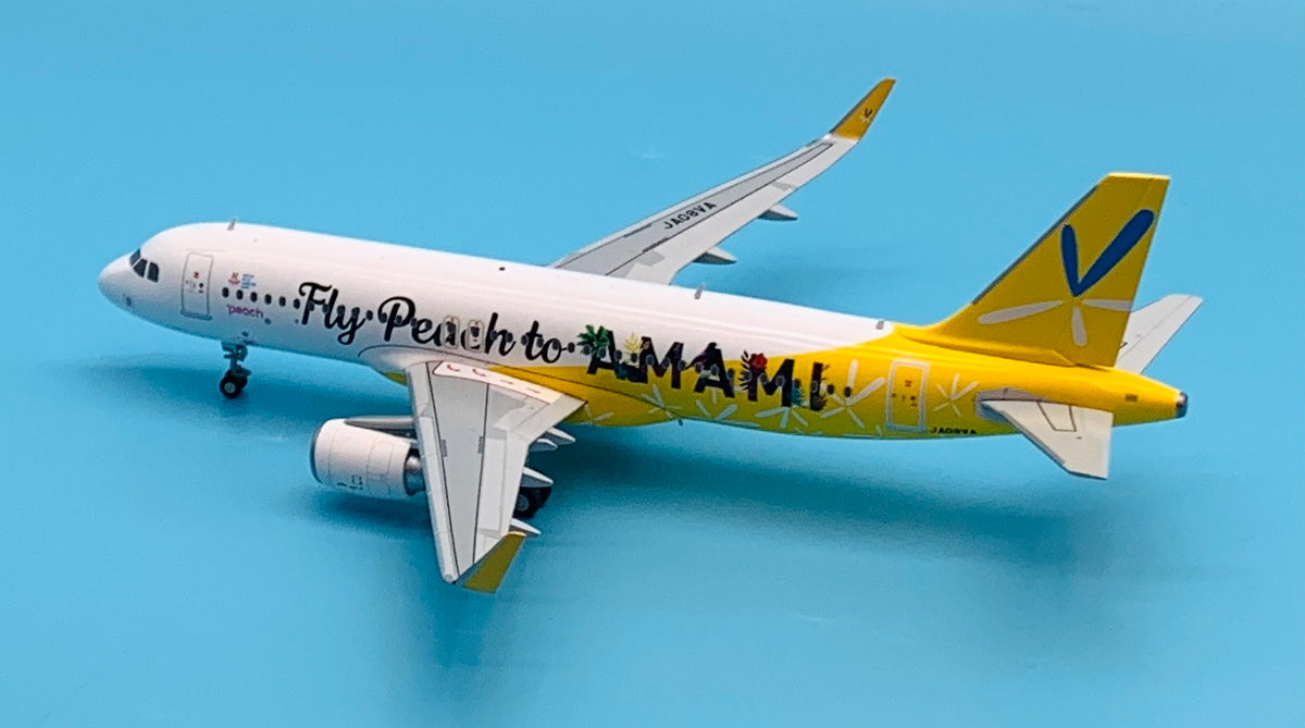 JC Wings 1/200 Peach Aviation Airbus A320 JA08VA Fly Peach to AMAMI