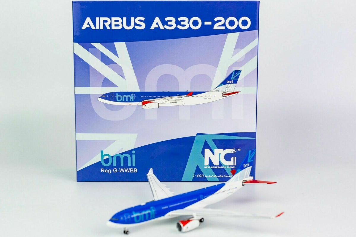 NG models 1/400 BMI British Midland Airbus A330-200 G-WWBB