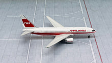 Load image into Gallery viewer, JC Wings 1/400 TWA Trans World Airlines Boeing 767-200ER N610TW
