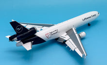 Load image into Gallery viewer, SQ Wings 1/200 Lufthansa Cargo McDonnell Douglas MD-11F D-ALCC Farewell Flaps down L2104FD
