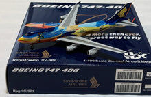 Load image into Gallery viewer, HX Models 1/400 Singapore Airlines Boeing 747-400 9V-SPL Tropical
