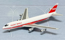 Load image into Gallery viewer, HX Models 1/400 1/400 Trans World Airlines Boeing 747-100 N93107
