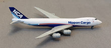 Load image into Gallery viewer, HX Models 1/400 Nippon Cargo Airlines NCA Boeing 747-8F JA12KZ Interactive Series B632101C
