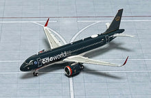 Load image into Gallery viewer, JC Wings 1/400 Royal Jordanian Airbus A320NEO Oneworld JY-RAK
