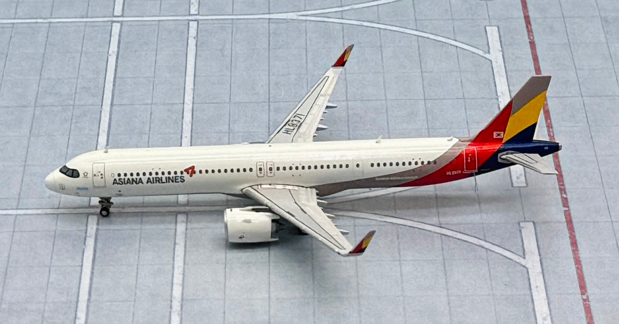 JC Wings 1/400 Asiana Airlines Airbus A321NEO HL8371 – First Class