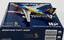 Load image into Gallery viewer, HX Models 1/400 Singapore Airlines Boeing 747-400 9V-SPL Tropical
