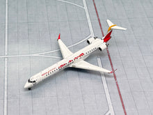 Load image into Gallery viewer, JC Wings 1/400 Iberia Regional (Air Nostrum) Bombardier CRJ-1000ER Visita Vigo EC-MLO

