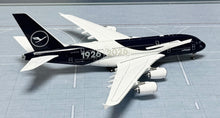 Load image into Gallery viewer, HX Models 1/400 Lufthansa Airbus A380 D-AIMH 100th Anniversary

