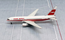 Load image into Gallery viewer, JC Wings 1/400 TWA Trans World Airlines Boeing 767-200ER N610TW
