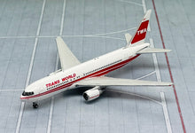 Load image into Gallery viewer, JC Wings 1/400 TWA Trans World Airlines Boeing 767-200ER N610TW
