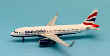 Load image into Gallery viewer, JC Wings 1/200 British Airways Airbus A320 Oneworld G-EUYR

