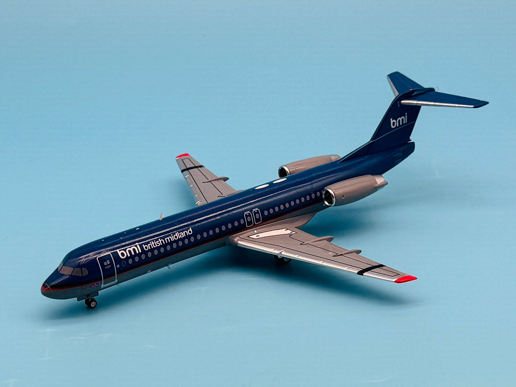 JC Wings 1/200 British Midland BMI Fokker 100 G-BXWF