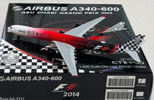 Load image into Gallery viewer, HX Models 1/400 Etihad Airways A340-600 A6-EHJ "Abu Dhahi Grand Prix 2014" HY346092
