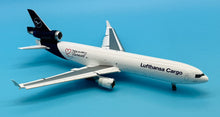 Load image into Gallery viewer, SQ Wings 1/200 Lufthansa Cargo McDonnell Douglas MD-11F D-ALCC Farewell Flaps down L2104FD
