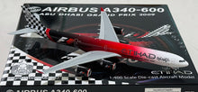 Load image into Gallery viewer, HX Models 1/400 Etihad Airways A340-600 A6-EHJ "Abu Dhahi Grand Prix 2009" HY346091
