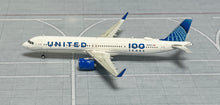 Load image into Gallery viewer, Gemini Jets 1/400 United Airlines A321neo N44550 “100 Years”
