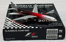 Load image into Gallery viewer, HX Models 1/400 Etihad Airways A340-600 A6-EHJ "Abu Dhahi Grand Prix 2012" HY346097
