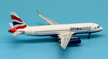 Load image into Gallery viewer, JC Wings 1/200 British Airways Airbus A320 Oneworld G-EUYR

