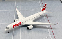 Load image into Gallery viewer, JC Wings 1/400 Swiss International Airbus A350-900XWB HB-IFB flaps down
