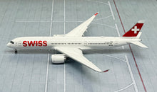Load image into Gallery viewer, JC Wings 1/400 Swiss International Airbus A350-900XWB HB-IFB flaps down
