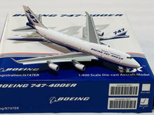 Load image into Gallery viewer, HX Models 1/400 Boeing Company 747-400 House Colour N747ER flaps down
