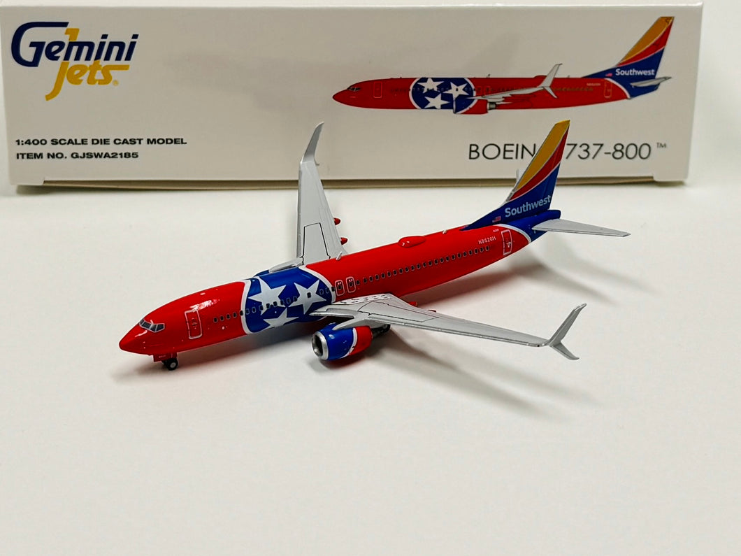 Gemini Jets 1/400 Southwest Airlines Boeing 737-800 N8620H Tennessee One