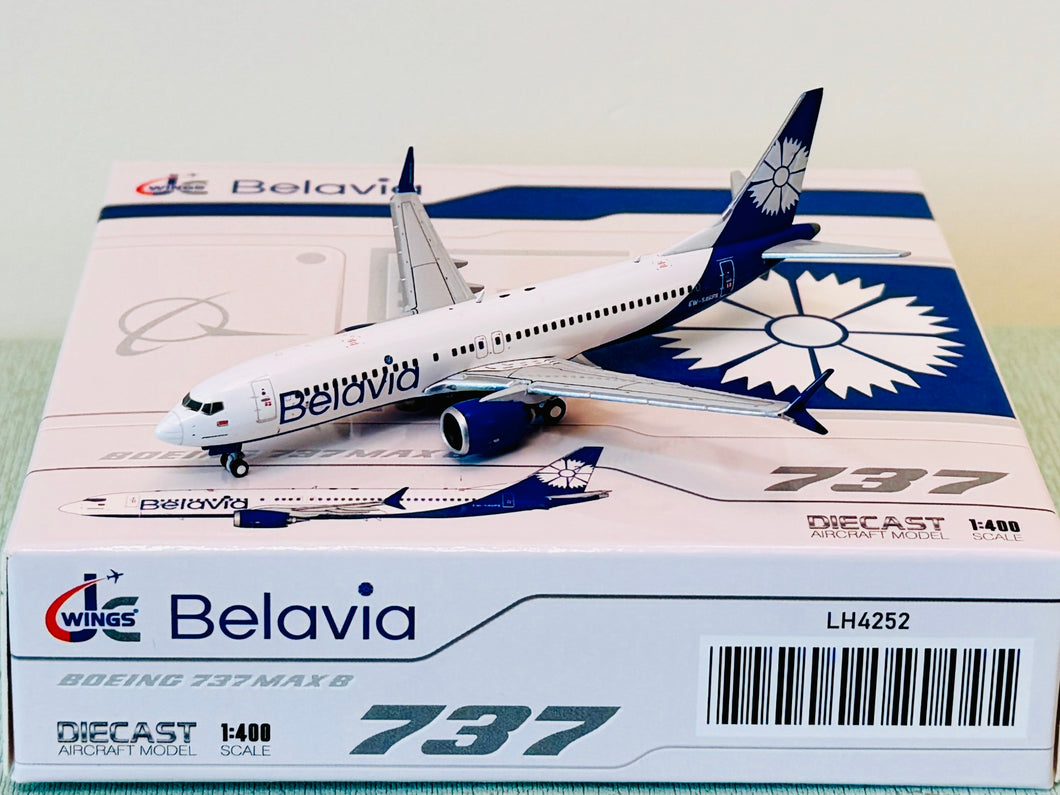 JC Wings 1/400 Belavia Belarusian Airlines Boeing 737 Max 8 EW-546PA