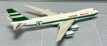 Load image into Gallery viewer, YY Wings 1/400 Cathay Pacific Boeing 747-8F B-LJE 80th Anniversary Retro
