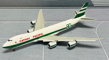 Load image into Gallery viewer, YY Wings 1/400 Cathay Pacific Boeing 747-8F B-LJE 80th Anniversary Retro flaps down
