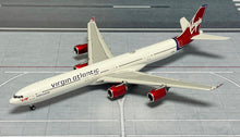 Load image into Gallery viewer, YY Wings 1/400 Virgin Atlantic Airbus A340-600 G-VWIN flaps down
