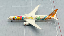 Load image into Gallery viewer, JC Wings 1/400 Scoot Boeing 787-9 Pokemon 9V-OJJ flaps down
