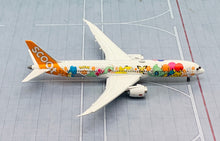 Load image into Gallery viewer, JC Wings 1/400 Scoot Boeing 787-9 Pokemon 9V-OJJ flaps down
