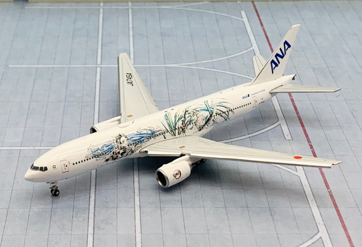 JC Wings 1/400 ANA All Nippon Airways Boeing 777-200ER JA745A Demon Slayer  flaps down