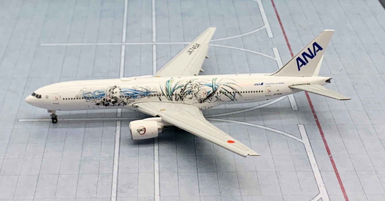 JC Wings 1/400 ANA All Nippon Airways Boeing 777-200ER JA745A Demon Slayer  flaps down