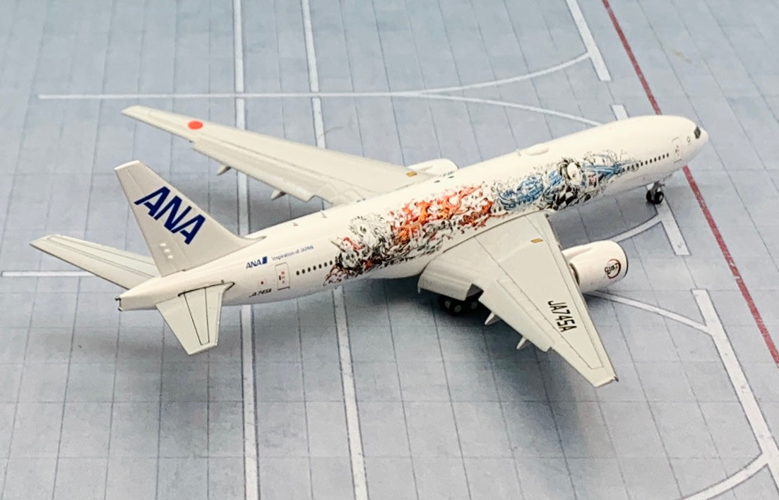 JC Wings 1/400 ANA All Nippon Airways Boeing 777-200ER JA745A Demon Slayer  flaps down