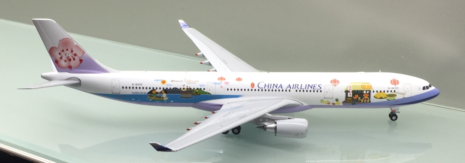 JC Wings 1/200 China Airlines Airbus A330-300 Welcome to Taiwan B 