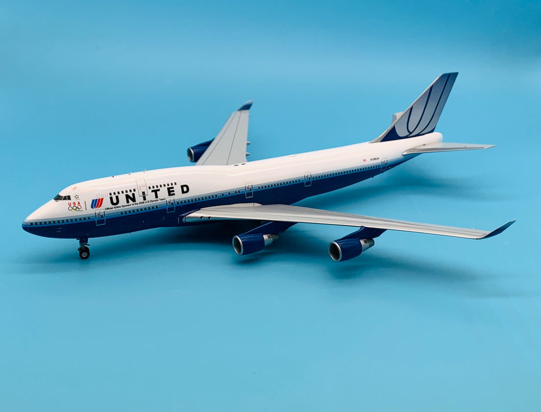 JC Wings 1/200 United Airlines Boeing 747-400 N199UA XX2268 US Olympic team