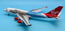 Load image into Gallery viewer, JC Wings 1/200 Virgin Atlantic Boeing 747-400 G-VLIP Star Wars Galaxy&#39;s Edge flaps down
