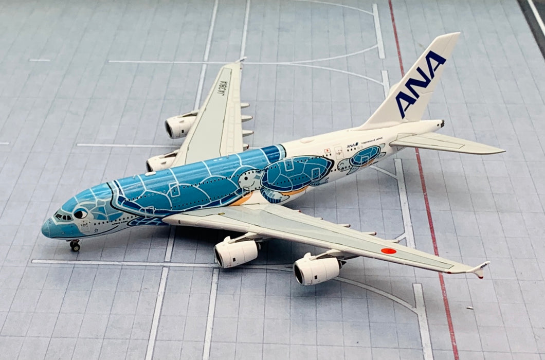 JC Wings 1/400 ANA All Nippon Airways Airbus A380 Flying Honu - Lani Livery JA381A