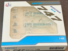 Load image into Gallery viewer, JC Wings 1/400 Air Passenger Bridge for 747 Blue LH4388
