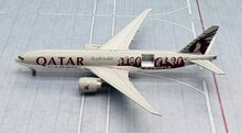 Load image into Gallery viewer, JC Wings 1/400 Qatar Cargo Boeing 777-200LRF Moved by People Interactive Series A7-BFG
