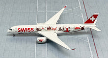 Load image into Gallery viewer, JC Wings 1/400 Swiss International Airbus A350-900XWB Wanderlust HB-IFA flaps down
