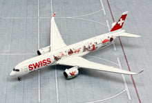Load image into Gallery viewer, JC Wings 1/400 Swiss International Airbus A350-900XWB Wanderlust HB-IFA flaps down
