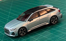 Load image into Gallery viewer, Masdi 1/64 Audi RS 6 Avant ice blue
