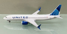 Load image into Gallery viewer, NG models 1/400 United Airlines Boeing 737 Max 8 N17339 Blue Evolution 88038
