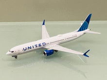 Load image into Gallery viewer, NG models 1/400 United Airlines Boeing 737 Max 9 N77578 Blue Evolution 89013
