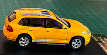 Load image into Gallery viewer, Street Warrior 1/64 Porsche Cayenne Turbo S Yellow SUV
