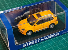 Load image into Gallery viewer, Street Warrior 1/64 Porsche Cayenne Turbo S Yellow SUV
