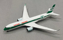 Load image into Gallery viewer, JC Wings 1/400 Cathay Pacific Airbus A350-900 80th Anniversary B-LRJ flaps down
